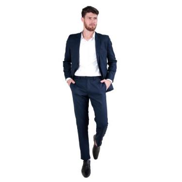 Imagem de Terno Slim Gold Poliviscose - Villa Santi, Preto