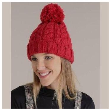 Imagem de Touca Feminina Gorro De Lã Com Pompom Elegante Macia - Suprema Opção, 