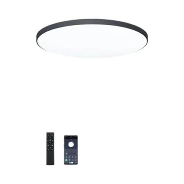 Imagem de Lâmpada De Teto LED Inteligente Regulável Com Controle Remoto Para Qua