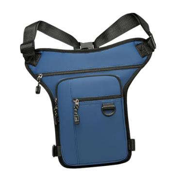 Imagem de simhoa Bolsa de perna suspensa, bolsa de coxa, organizadora, de ombro, decoração, de quadril, pochete de cintura para corrida, pesca, uso ao ar livre, casual, Azul