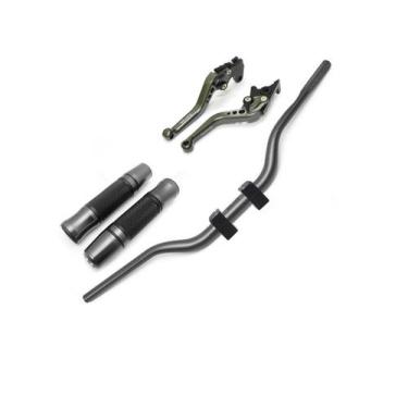 Imagem de Kit Guidão Naked Manopla Fechada Jupiter Manete Ninja 650r ER6N - Star