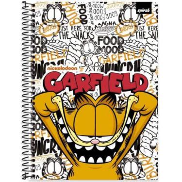 Imagem de Caderno Universitário Capa Dura 1 x 1 80 Folhas Garfield 2515404 Spiral Gar