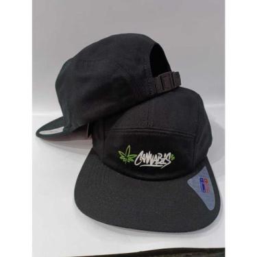 Imagem de bone chapeu five masculino feminino aba reta JM snapback five panel - 