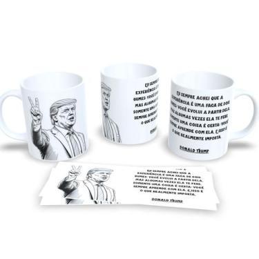 Imagem de Caneca com Frases do Trump  Humor e Política na Mesa - Estampa Sublima