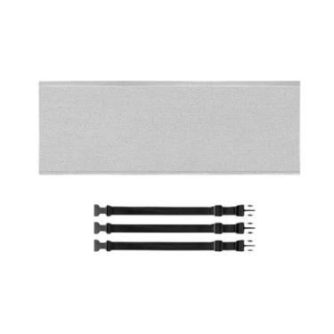 Imagem de IEUDNS Capa de mangueira de ar condicionado portátil, manga de isolamento de mangueira de CA portátil, proteção solar com isolamento térmico e 3 tiras, Cinza