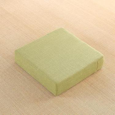 Imagem de 1 pç almofada de meditação quadrada, antiderrapante adornado almofada de chão leitura para crianças, almofadas de chão de assento de travesseiro grande, futon de móveis de assento para beber chá