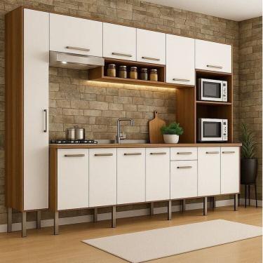 Imagem de Cozinha Completa 6 Peças com Torre Quente e Paneleiro Realeza Manchester/Branco