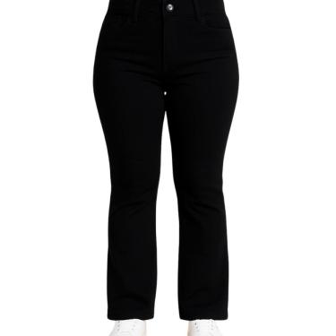 Imagem de Calça Jeans Feminina Flare Preto