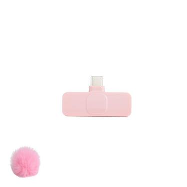 Imagem de Microfone de telefone USB C JANSUCOGI Wireless Lavalier Pink