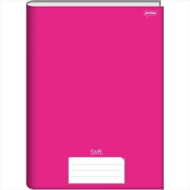 Imagem de Caderno Jandaia pequeno stiff rosa brochura 48 folhas