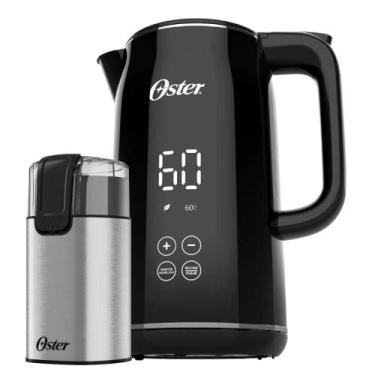 Imagem de Kit Chaleira Digital 1,7L E Moedor De Café Elétrico Oster 110V