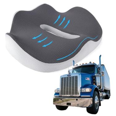 Imagem de Almofada ergonômica para cadeira de escritório, carro e casa – Almofada de espuma viscoelástica para cóccix, costas, alívio da dor ciática – Almofada confortável para ficar sentado por muito tempo