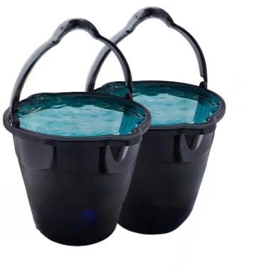 Imagem de 2 Baldes 10 Litros Baldes Para Limpeza Com Alça Bico Duplo Plastico Resistente Grande Multiuso Balde De Limpeza