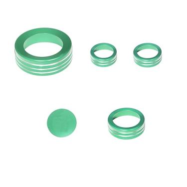 Imagem de KUJOOY Para Ford Bronco Sport 2025 (NÃO SERVE PARA Bronco) Ar Condicionado Tampa Botão Botão Acabamento Acessórios Interiores (Verde, Bronco Sport 2025 Up)