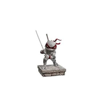 Imagem de Iron Studios Estátua Colecionável Leonardo Comics - TMNT - MiniCo PVC Preto e Branco 18cm
