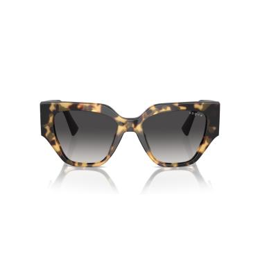 Imagem de Óculos de Sol Vogue Eyewear 0VO5409S 26058G Tam 52 / Amarelo Tartaruga - Lentes Cinza Gradiente