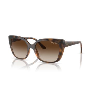 Imagem de Óculos de Sol Vogue Eyewear 0VO5337S 238613 Tam 53 / Havana Marrom - Lentes Marrom Gradiente