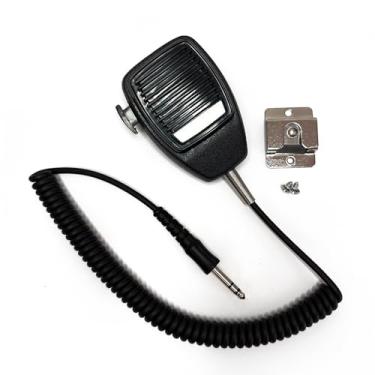 Imagem de Microfone dinâmico de aeronave portátil com cancelamento de ruído, microfone de aviação equivalente para Telex 66T, capa ABS resistente, PTT, cabo enrolado, conector PJ-068