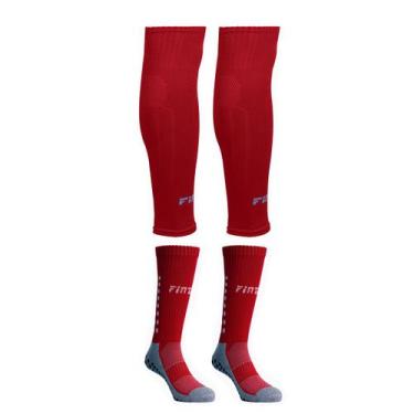 Imagem de Kit Meia Antiderrapante   Canelito Pro Meião Cortado Sem Pé - Finta, V