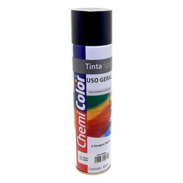 Imagem de Tinta Spray 400ml Chemi Color Secagem Rapida, Preto