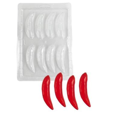Imagem de 10 Forma Simples Formato Molde Pimenta P/chocolate Alimento - San Feli