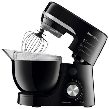 Imagem de Batedeira Planetaria Mondial BP-03-B - 500W - 4.5L - 220V - Preto, 220