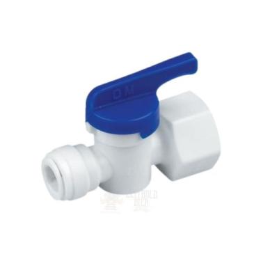 Imagem de Conexão Rápida c/ Válvula Manual Tubo 3/8 X Rosca Fêmea 1/2 - DMFIT