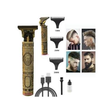 Imagem de Máquina de corte de cabelo, barbeador portátil, USB, cabelo e barba - 