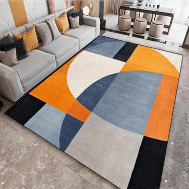 Imagem de Tapetes de decoração para sala de estar, estilo geométrico, grande área, macios, 200x300, tapete de cabeceira para quarto (180x230 cm (70x89 pol.) / jds-250716002310)