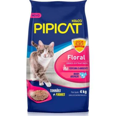 Imagem de Areia Higiênica Pipicat Granulado Floral Kelco 4kg - Keldog
