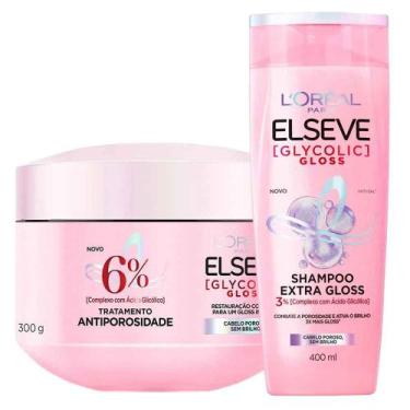 Imagem de Elseve Glycolic Gloss Kit - Shampoo + Creme de Tratamento, Kit