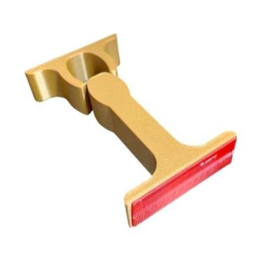 Imagem de Kit Trava Porta MagnéTica 3/5 PeçAs – Fixador Para Porta E Parede, Em Dois Tamanhos, ImpressãO 3d(5 Marrons Longas)