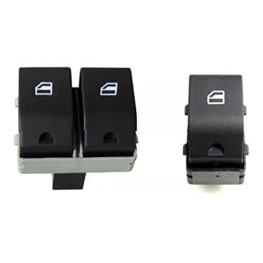 Imagem de Kit Botão Vidro Elétrico VW Fox 2003 A 2018 Duplo E Simples