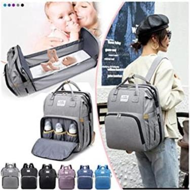 Imagem de Mochila Maternidade Com Trocador Retrátil E Cabo Usb