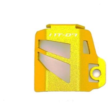 Imagem de BYYINGSUS Compatível com MT 07 09 10 MT07 MT09 SP 2022 MT10 FZ09 FZ07 Acessórios Protetor de Tampa de Reservatório de Fluido de Freio Traseiro de Motocicleta (Ouro-m07)