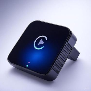 Imagem de Novo Adaptador CarPlay sem fio para iPhone, adaptador Apple CarPlay com fio para sem fio, tamanho mini com cabo de extensão USB e USB-C/Tipo-C, MODELO NOVO - 2025/2026