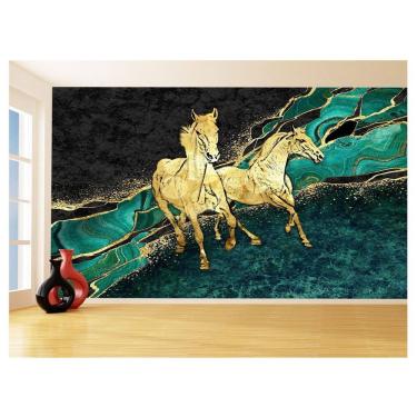 Imagem de Papel De Parede Animais Pop Art Cavalos Cores 3,5M Pxa350