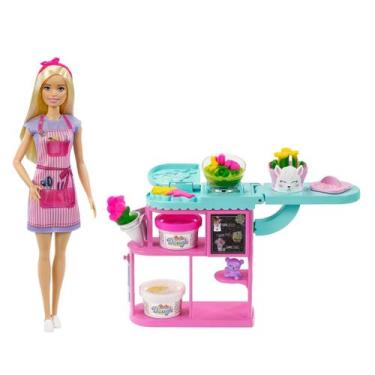 Imagem de Boneca barbie florista loja de flores - mattel gtn58