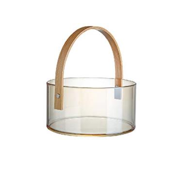 Imagem de FTOQWZXV Balde de gelo balde de gelo balde de armazenamento balde de gelo transparente balde de cerveja champanhe adequado para bar família, festas, bebidas, refrigerador/balde de cerveja (tamanho