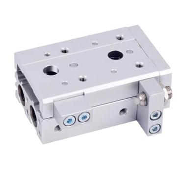 Imagem de MXQ Air Slide Table Trilho de guia de elos duplos Rolha de cilindro de ar deslizante MXQ6 MXQ8 MXQ12-A AS at B BS BT 1 peça (MXQ8-BS)