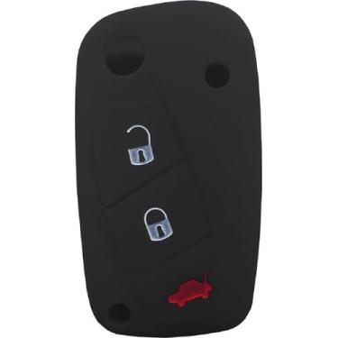 Imagem de Capa De Silicone Para Chave Canivete Fiat Branco