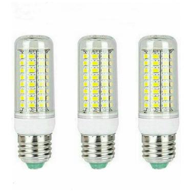 Imagem de Kit 3 Lâmpadas LED Milho JHONG E27 9W 56 LEDs SMD5730 Bivolt Luz Quente e Fria Iluminação Econômica para Casa e Escritório