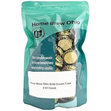 Imagem de RiteBrew - Tampas de garrafa de absorção de oxigênio dourado - 144 peças