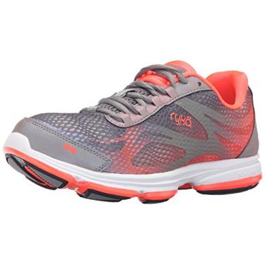Imagem de Ryka Tênis de caminhada feminino Devotion Plus 2, Cinza/Coral, 8