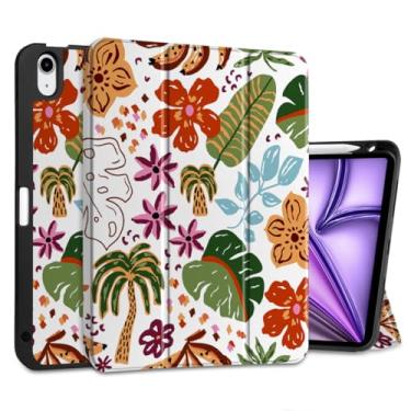 Imagem de DONGKE Capa para iPad Air de 11 polegadas M3 2025 / M2 2024 e iPad Air 5ª 2022/4ª geração 2020 10,9 polegadas, capa traseira ultrafina de TPU macio com suporte para lápis para despertar/hibernar