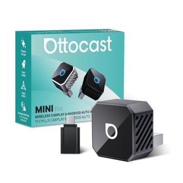 Imagem de ottocast Mini 3.0 Adaptador Carplay sem fio e adaptador automotivo sem fio Android preto