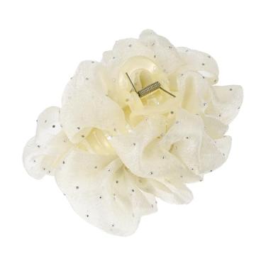 Imagem de Generic Grampos de cabelo elegantes clássicos para mulheres 16 x 14 x 7 cm bege 1 peça