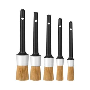 Imagem de Conjunto De 3 a 5 Escovas Ultra Macias De Cerdas De Javali Para Detalh