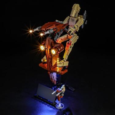 Imagem de Luz LED para Lego 75428 Battle Droid com conjunto STAP, kit de luz compatível com o modelo de blocos de construção Lego 75428, não incluído. O conjunto de modelos