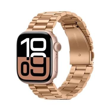 Imagem de Pulseira De Metal Em Aço Inoxidável Para Apple Watch 46 42mm Ultra3 49